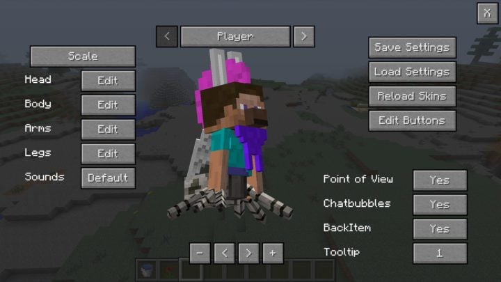 Minecraft: More Player Models 2 Mod - WARP YOUR SKIN, BECOME MOBS
