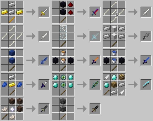Kowloon's More Swords Mod [FORGE 1.12.2] 20+ New Swords! Minecraft Mod