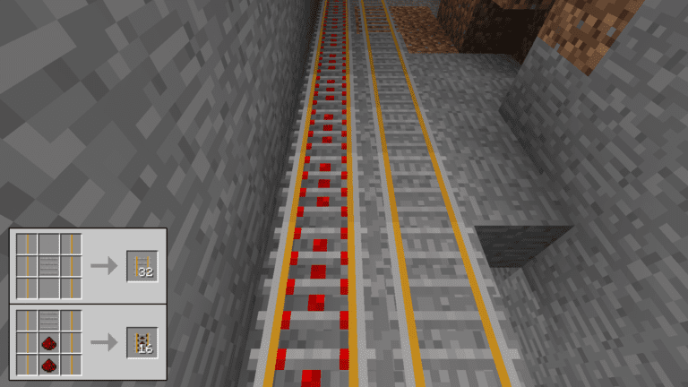 minecraft rails moded