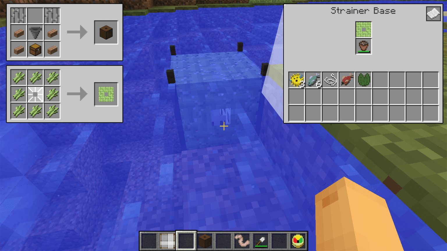 Strainer base minecraft гайд